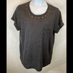 Torrid Charcoal Gray Studded Top